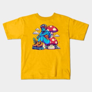 Girl Skateboarding Kids T-Shirt